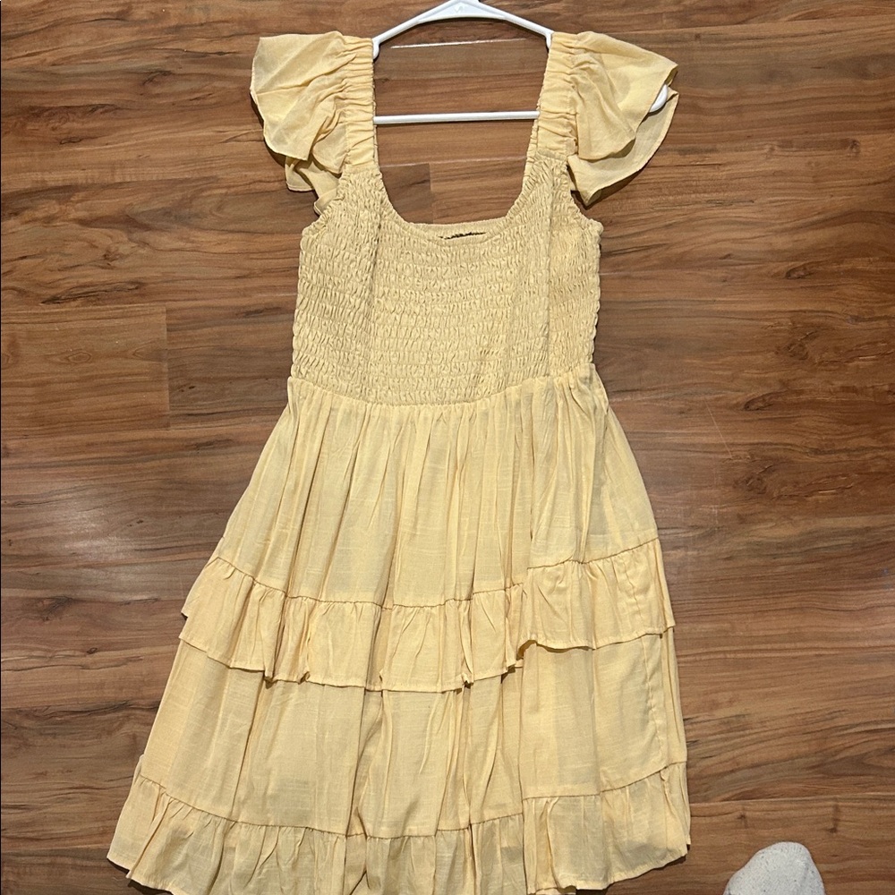 Yellow Ruffled Dress